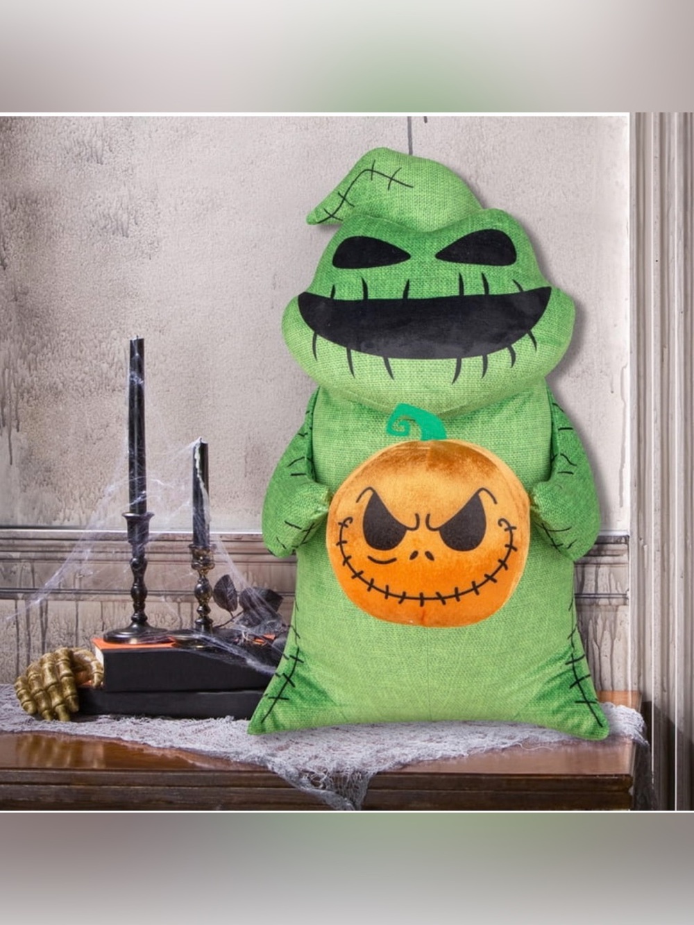 🎃New🎃 Halloween Porch Greeter Oogie Boogie w/ Jack Pumpkin Head